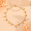 Wholesale Jewelry Titanium Steel Ball Pendant With Plants Flowers Pattern For Women