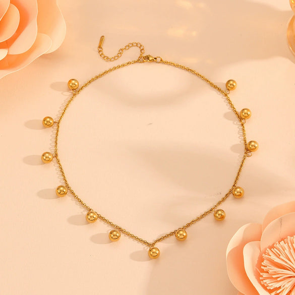 Wholesale Jewelry Titanium Steel Ball Pendant With Plants Flowers Pattern For Women
