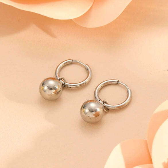 Wholesale Jewelry Titanium Steel Ball Pendant With Plants Flowers Pattern For Women