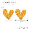 Wholesale Jewelry 316L Stainless Steel Black Agate Electroplated 18K Real Gold Heart And Geometric Style Earrings