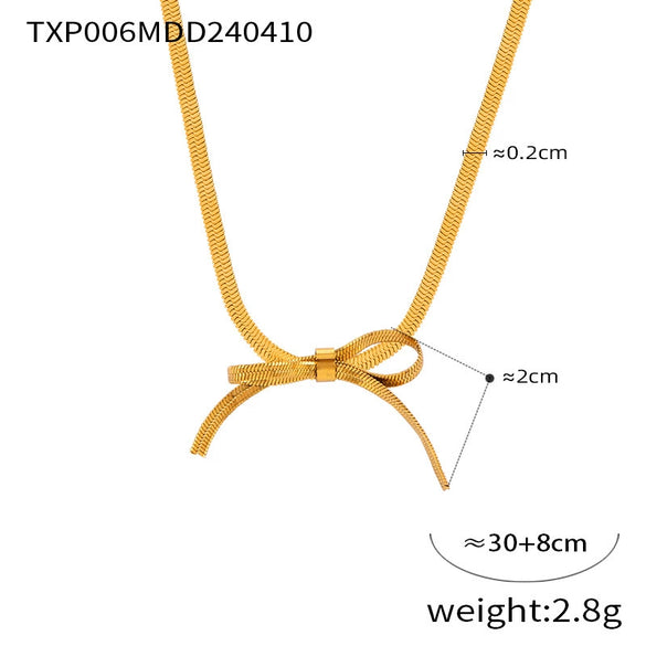 Wholesale Jewelry 316L Stainless Steel Bow Pendant With Butterfly Dragonfly Insect Pattern Electroplating Design