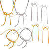 Wholesale Jewelry 316L Stainless Steel Bow Pendant With Butterfly Dragonfly Insect Pattern Electroplating Design