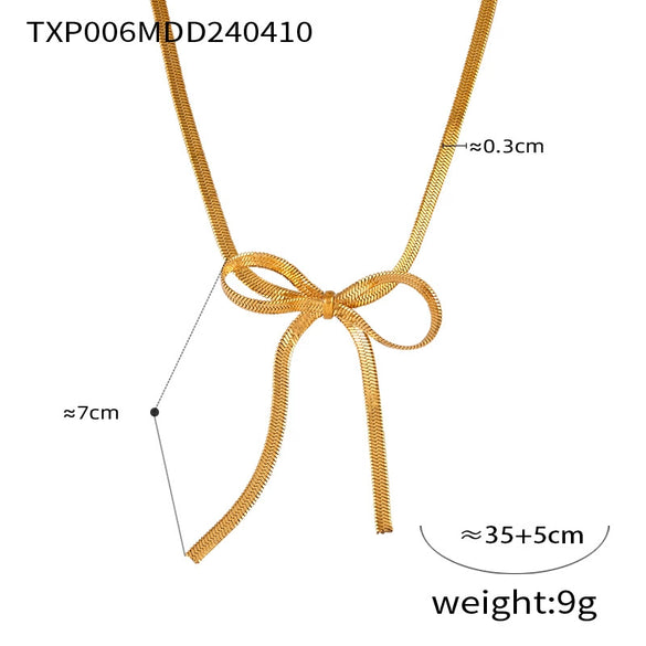 Wholesale Jewelry 316L Stainless Steel Bow Pendant With Butterfly Dragonfly Insect Pattern Electroplating Design