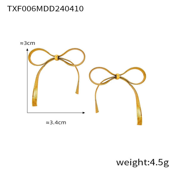 Wholesale Jewelry 316L Stainless Steel Bow Pendant With Butterfly Dragonfly Insect Pattern Electroplating Design