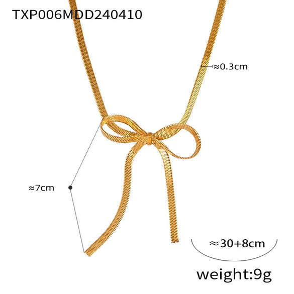 Wholesale Jewelry 316L Stainless Steel Bow Pendant With Butterfly Dragonfly Insect Pattern Electroplating Design