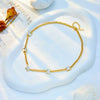 Wholesale Jewelry Titanium Steel Butterfly Chain Necklace Electroplated Animal Style