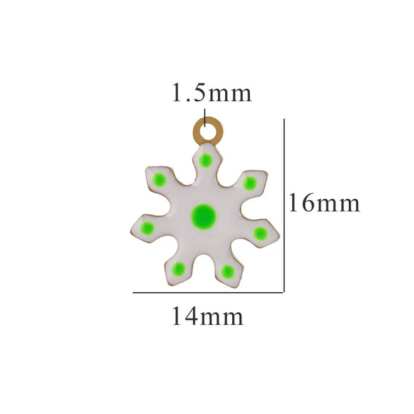 Wholesale Jewelry Titanium Steel Christmas Cartoon Pendant With Snowflake And Fivepointed Star Electroplated Diy Handmade Styling With Letters Numbers Text