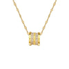 Wholesale Jewelry Titanium Steel Copper Doublering Buckle Necklace With Geometric Pattern Electroplating For Women
