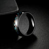 Wholesale Jewelry Titanium Steel Couple Ring Electroplated With Letters Numbers Text Pattern