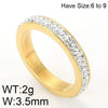 Wholesale Jewelry Titanium Steel Cut Out Roman Numeral Women's Ring Electroplated