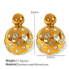 Wholesale Jewelry 316L Stainless Steel Electroplated Gold U Shape Fashion Ol Style Earrings For Women