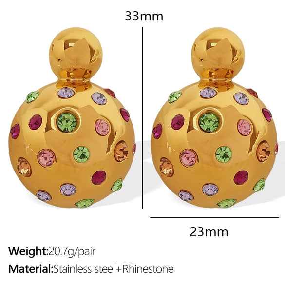 Wholesale Jewelry 316L Stainless Steel Electroplated Gold U Shape Fashion Ol Style Earrings For Women