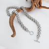 Wholesale Jewelry Titanium Steel Exaggerated Geometric Style Electroplating Bracelet Necklace