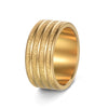 Wholesale Jewelry Titanium Steel Frosted Ring With Letters Numbers Text Electroplating Unisex Men's