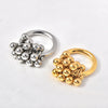 Wholesale Jewelry Titanium Steel Geometric Ball Grape Bunch Style Electroplated Ring Bracelet For Female