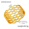 Wholesale Jewelry 316L Stainless Steel Geometric Bracelet Gold Plated