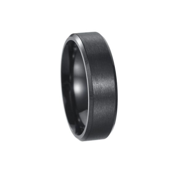 Wholesale Jewelry Titanium Steel Geometric Distressed Unisex Ring