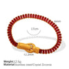 Wholesale Jewelry 316L Stainless Steel Geometric Fourcorner Buckle Electroplated Doublesided Suction Iron Buckle Bracelet For Women