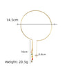 Wholesale Jewelry Titanium Steel Geometric Irregular Pearl Collar Necklace For Women Minimalist Style