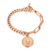 Wholesale Jewelry Titanium Steel Geometric 18K Gold Plated Electroplating Female Ins Style Bracelet