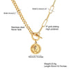 Wholesale Jewelry Titanium Steel Geometric 18K Gold Plated Electroplating Female Ins Style Bracelet