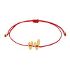Wholesale Jewelry Titanium Steel Geometric Love Bracelet Hand Woven Red Rope For Lovers
