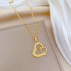 Wholesale Jewelry Titanium Steel Geometric Pendant Necklace For Women
