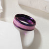 Wholesale Jewelry Titanium Steel Geometric Ring Electroplating