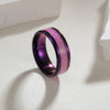 Wholesale Jewelry Titanium Steel Geometric Ring Electroplating