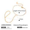 Wholesale Jewelry Titanium Steel Geometric Style String Of Pearls Bracelet With Electroplating
