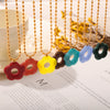 Wholesale Jewelry 316L Stainless Steel Gold Plated Chain With Flower Resin Pendant Fresh Simple Style For Women