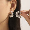 Wholesale Jewelry 316L Stainless Steel Gold Plated Geometric Cshaped Earrings For Women