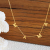 Wholesale Jewelry 316L Stainless Steel Gold Plated Geometric Letter Pendant Collarbone Necklace For Women