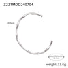 Wholesale Jewelry 316L Stainless Steel Goldplated Chain Pattern Niche Design