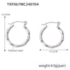 Wholesale Jewelry 316L Stainless Steel Goldplated Chain Pattern Niche Design