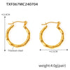 Wholesale Jewelry 316L Stainless Steel Goldplated Chain Pattern Niche Design