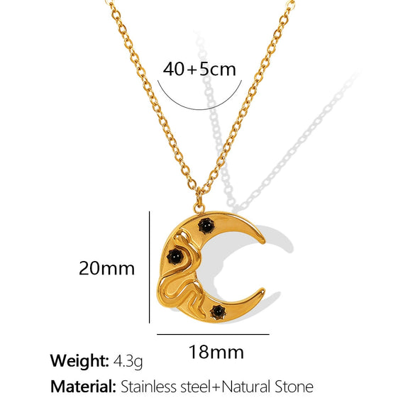 Wholesale Jewelry 316L Stainless Steel Goldplated Clavicle Necklace Simple Design Light Luxury For Women