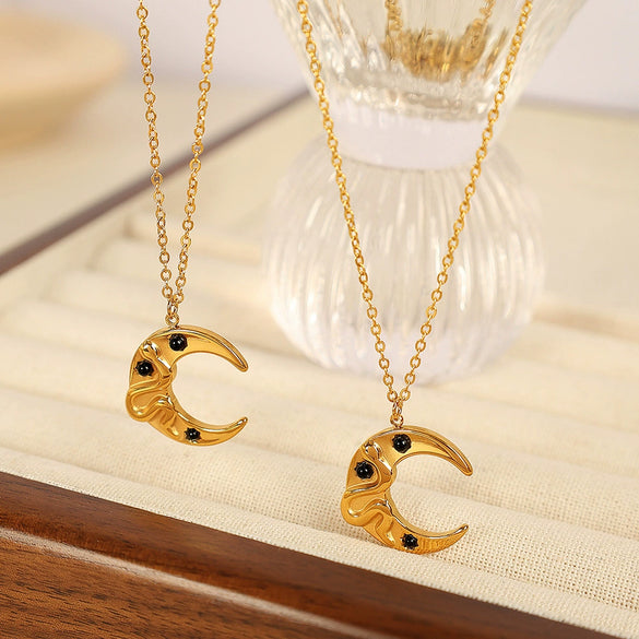 Wholesale Jewelry 316L Stainless Steel Goldplated Clavicle Necklace Simple Design Light Luxury For Women