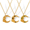 Wholesale Jewelry 316L Stainless Steel Goldplated Clavicle Necklace Simple Design Light Luxury For Women
