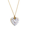 Wholesale Jewelry Titanium Steel Heart Shape Oil Drop Printing Electroplated Pendant Necklace