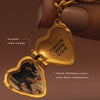 Wholesale Jewelry Titanium Steel Heart Shape Oil Drop Printing Electroplated Pendant Necklace