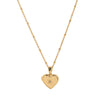 Wholesale Jewelry Titanium Steel Heart Shape Oil Drop Printing Electroplated Pendant Necklace