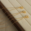 Wholesale Jewelry 316L Stainless Steel 18K Gold Plated Ushaped Diamond Pendant Necklace