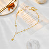 Wholesale Jewelry Titanium Steel Love Heart Butterfly Tassel Pendant Necklace Electroplated For Women