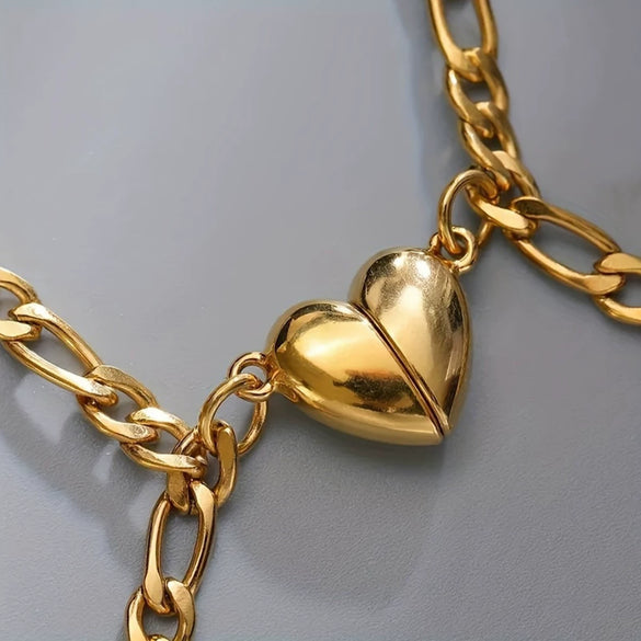 Wholesale Jewelry Titanium Steel Magnetic Love Cuban Bracelet Geometric Fashion Electroplated For Women And Couple