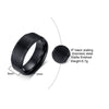 Wholesale Jewelry Titanium Steel Men's Ring With Geometric Design And Electroplating Treatment