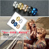 Wholesale Jewelry Titanium Steel Men's Ring With Geometric Design And Electroplating Treatment