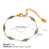 Wholesale Jewelry 316L Stainless Steel O Chain Electroplated Sweet Cool Geometric Style Women's Necklace And Bracelet Accessories