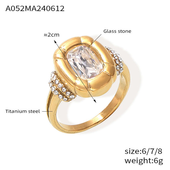 Wholesale Jewelry 316L Stainless Steel Oval Chain Style Retro Light Luxury Cold Niche Design Electroplated Earrings Bracelet Set