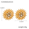 Wholesale Jewelry Titanium Steel Plant Flowers Woven Tassel Electroplating Necklace Bracelet Ring Set
